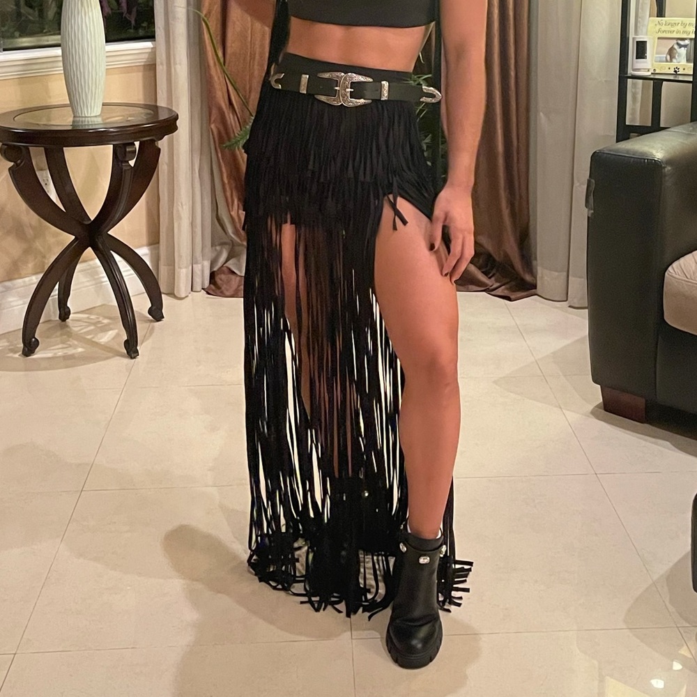 Black Flakes Skirt